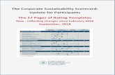 The Corporate Sustainability Scorecard: Update for ... · The material in the Scorecard Templates and Best Practice Examples reflects the best judgment of Hedstrom Associates in light