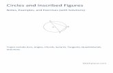 Topics include Arcs, Angles, Chords, Secants, …mathplane.com/.../Circles_and_Inscribed_figures.70122312.pdfCircles and Inscribed Figures Notes, Examples, and Exercises (with Solutions)