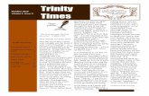 Trinity Volume 3, Issue 9 Times · Trinity Times Page 5 of 12 come. Church isn’t a building, is Hard By Arianna Freelen ARIANNA FREELEN Arianna is the wife of a rugged man and a
