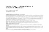 LabVIEW Real-Time 1 Course Manual ... LabVIEW Real-Time LabVIEW FPGA Modular Instruments Series LabVIEW