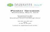 Poster Session - Pathology Informatics · Pathology Informatics Essentials for Residents (PIER) is now an approved education curriculum for pathology residents . PIER contains multiple