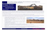 Project Profile - forkers.com Profile - Brindley... · Brindley Urban Village Remediation and Highway Improvements Phase 2 The 5ha former A1 Trading Estate site in Smethwick, Sandwell,