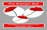 The Botolph Bell · 2018-01-26 · The Botolph Bell . Friday, 3rd November 10.15am Prayer Group ... Henry, was from Hounslow and his mother, Alice, from Salisbury. Henry was a painter