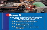GLOBAL ENTREPRENEURSHIP AND SMALL BUSINESS …college.cengage.com/school/ebooks/053849106X/chapter09.pdfChapter 9 GLOBAL ENTREPRENEURSHIP AND SMALL BUSINESS MANAGEMENT What are the