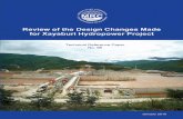 Review of the Design Changes Made for Xayaburi Hydropower ... · the reservoir, but gravels and coarse sands will not be effectively flushed the until sediment deposits reach the