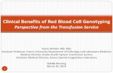 Clinical Benefits of Red Blood Cell Genotyping...14 RHCE*ce alleles 1 RHCE*Ce allele From the 226 patients genotyped, more than 1/3 of RHD and more than 1/2 RHCE allelles differed