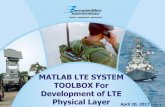 MATLAB LTE SYSTEM TOOLBOX For Development of LTE … · MATLAB LTE SYSTEM TOOLBOX For Development of LTE Physical Layer April 20, 2017. 2 T Pushpalata Chaitanya P. Umbare Shashikant