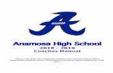 Coaches Manual 2018-19 - Anamosa School District...1 Anamosa High School 2018 - 2019 Coaches Manual “You are one of the most important citizens in our country with an almost unparalleled