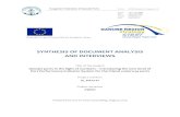 SYNTHESIS OF DOCUMENT ANALYSIS AND INTERVIEWS · 2018-09-19 · river and sea ports in the Danube region. To raise the volume of cargo ports requires an optimization of the performance