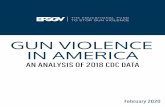 GUN VIOLENCE IN AMERICA - efsgv.orgefsgv.org/wp-content/uploads/2020/02/Gun-Violence-in-America_An... · Gun violence is a public health epidemic in the United States. In 2018, 39,740