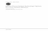 Electric Power System Technology Options for Lunar Surface ...Electric Power System Technology Options for Lunar Surface Missions Thomas W. Kerslake National Aeronautics and Space
