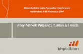Alloy Market: Present Situation & Trends/media/bhp/documents/investors/reports/2004/mb... · Alloy Market: Present Situation & Trends Metal Bulletin India Ferroalloy Conference Hyderabad