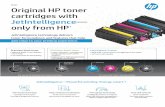 Brief Original HP toner cartridges with JetIntelligence ... Original HP toner cartridges with JetIntelligenceâ€”