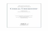 This article is from the July-August 2014 issue of ... · Rumela Bhadra,1 Kurt A. Rosentrater,2,3 and K. Muthukumarappan4 ABSTRACT Cereal Chem. 91(4):406–413 Distillers dried grains