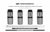 3-Wire Deep Well Submersible Pump - Northern ToolThe Powerhorse 2-Wire Deep Well Submersible Pump is designed to supply water at the required pressure with high efficiency and a long