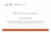 The balance of payments - Uniwersytet Warszawskicoin.wne.uw.edu.pl/brokicki/wsp_images/oem___set_1.pdf · Balance on goods and services This balance records transactions related to