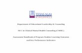 Department of Educational Leadership & Counseling M.S. in ... · Mid-term Paper: Licensed Helping Professionals Interview EDCG 5310 Research Based Ethics Paper EDCG 5315 ... Students