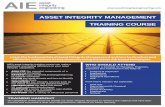 ASSET INTEGRITY MANAGEMENT TRAINING COURSE...Pipeline Integrity Management An overview of the structure and necessary components of a functioning pipeline integrity management system.