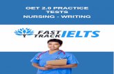 OET 2.0 PRACTICE TESTS NURSING - WRITING...Using the information given in the case notes, write a letter to the Hayman Physiotherapy Centre, 23 West End, Perth, on behalf of Jennifer,