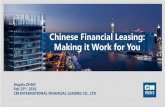 Chinese Financial Leasing: Making it Work for You · Chinese Financial Leasing: Making it Work for You . Angela ZHAO Feb 25. th, 2016 ... FPSO . Offshore Unit . Port . ... •IPO