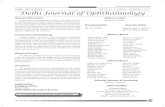 ISSN 0972-0200 Delhi Journal of OphthalmologyDelhi Journal of Ophthalmology Vol. 22, No. 2, October - December, 2011 editorDJO@gmail.com 79 ISSN 0972-0200 Vol.22, No.2, October - December,