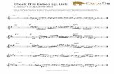 Check This Bebop 251 Lick! - Amazon S3 · 2018-09-07 · Check This Bebop 251 Lick! Lesson Supplement This is a bebop line you can play over a major ii-V-I. It’s from Charlie Parker’s