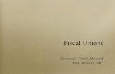 fiscal unions madrid - scholar.harvard.eduTransfers vs. Other Instruments Transfers: better for more persistent shocks, more closed economies, more sticky prices, fraction of HtM improves