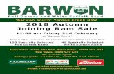 ‘Barwon South’ Yerong Creek NSW 2018 Autumn Joining Ram Sale 2018.pdf · ‘Barwon South’ Yerong Creek NSW 2018 Autumn Joining Ram Sale 11:00 am Friday 2nd February at ‘Barwon