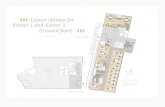 Layout options for Kontor 1 and Kontor 2 (Ground …RETAIL KONTOR 1 ENTRANCE FOYER FOYER KONTOR 2 ENTRANCE Layout options for Kontor 1 and Kontor 2 (Ground floor) N S W E OFFICE LAYOUT