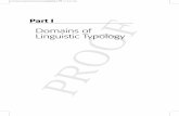 Domains of Linguistic Typology - University of …...Phonology has been characterized as ‘special’ in both typological and theoretical studies. Hyman (2007a) observes that some