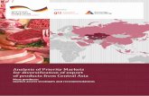 Analysis of Priority Markets for diversiication of export of … Central... · 2018-06-27 · Analysis of Priority Markets for diversification of export of products from Central Asia