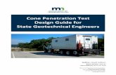 Cone Penetration Test Design Guide for State Geotechnical ...Report Number: 2018-32. Date Published: November 2018. Minnesota Department of Transportation Research Services & Library