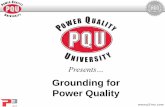 Grounding for Power Quality - 52.2.195.4552.2.195.45/components/com_rseventspro/assets/images/files/2017 Grounding.pdfThe basic “Safety” grounding system . 2017 Why Grounding for