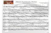 X-Centric Pentatonics Major Bergonzi Shape #6 Bass ClefMajor Pentatonic Modes 12 tones, each arranged as the first note of each mode - Bergonzi shape #6 E maj. pentatonic A maj. pentatonic