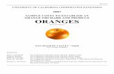 SAMPLE COSTS TO ESTABLISH AN ORANGE ORCHARD AND … · Sample costs to establish an orange orchard and produce oranges under low volume irrigation in the Southern San Joaquin Valley