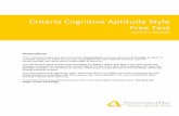 Criteria Cognitive Aptitude Style Free Test · Criteria Cognitive Aptitude Style Free Test Solutions Booklet . AssessmentDay Practice Aptitude Tests Instructions . This numerical