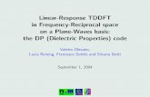 Linear-Response TDDFT in Frequency-Reciprocal space on a ...etsf.grenoble.cnrs.fr/dp/documentation/tddft.pdfLinear-Response TDDFT in Frequency-Reciprocal space on a Plane-Waves basis: