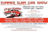 summEr sLAm CAr show - Damn Yankees American Car Club · trophies arena events show & shine bar children’s rides entertainers & face painter live band trade stands food & ice cream