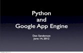 Python and Google App Engine - appspot.comae-book.appspot.com/static/python-pgae-20120614.pdfGoogle App Engine • Platform for building scalable web applications • Built on Google