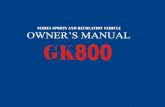 SERIES SPORTS AND RECREATION VEHICLE OWNER’S MANUAL … · bumper and the rear carrier to check the performance of front and rear shock absorbers. 6.) Brake system check The brake