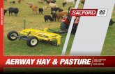 AERWAY HAY & PASTURE AERATION HAY & PASTURE OVER …Pasture.pdf · Tool Bar • AK-75743 Toolbar, 6 x 4 x 10 ft. AWATS-10 Hitch Kits • AK-75782 Rear level ride Hitch Kit (Pull parallel