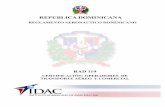 RAD 119 - IDAC - Instituto Dominicano de Aviación Civilidac.gob.do/wp-content/uploads/2014/07/RAD-119.pdf · 2017-09-18 · 1) Operación Transporte Aéreo Comercial Interno: Es