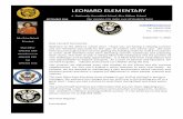 LEONARD ELEMENTARY · 2016-09-02 · LEONARD ELEMENTARY A Nationally Accredited School, Blue Ribbon School Our mission is to make sure all students learn Mrs Erica Rolack Principal