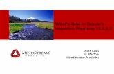 What’s New In Oracle’s - MindStream Analytics · 2017-11-13 · MINDSTREAM •EPM Infrastructure • Log file analysis tool • Cross-version LCM support: very useful for migration