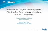 Evolution of Project Development / Piloting for Technology ... · Process Development Mineralogy / Characterisation Flowsheet Development Techno-Economic Analysis Continuous Piloting