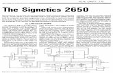 GETTING INTO MICROPROCESSORS The Signetics 2650messui.polygonal-moogle.com/comp/2650.pdf · 2017-04-21 · PSW condition code bits—giving typically about 3 possible variants. Also