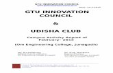 Date: 10-3-2015 …...GTU INNOVATION COUNCIL Date: 10-3-2015 GTU INNOVATION COUNCIL & UDISHA CLUB Campus Activity Report of February– 2015 (Om Engineering College, Junagadh) Mr.