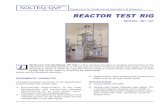 Equipment for Engineering Education & Research REACTOR ...solution.com.my/pdf/BP140(A4).pdfREACTOR TEST RIG MODEL: BP 140 T HE Reactor Test Rig (Model: BP 140) is a floor standing
