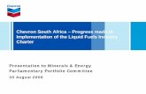 Chevron South Africa – Progress made in Implementation of ...pmg-assets.s3-website-eu-west-1.amazonaws.com/docs/... · Chevron South Africa – Progress made in Implementation of