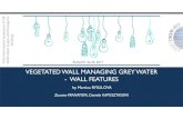 VEGETATED WALL MANAGING GREY WATER - WALL FEATURESuuid:70cc... · VEGETATED WALL MANAGING GREY WATER - WALL FEATURES Zuzana VRANAYOVA, Daniela KAPOSZTASOVA by Martina RYSULOVA 43rd